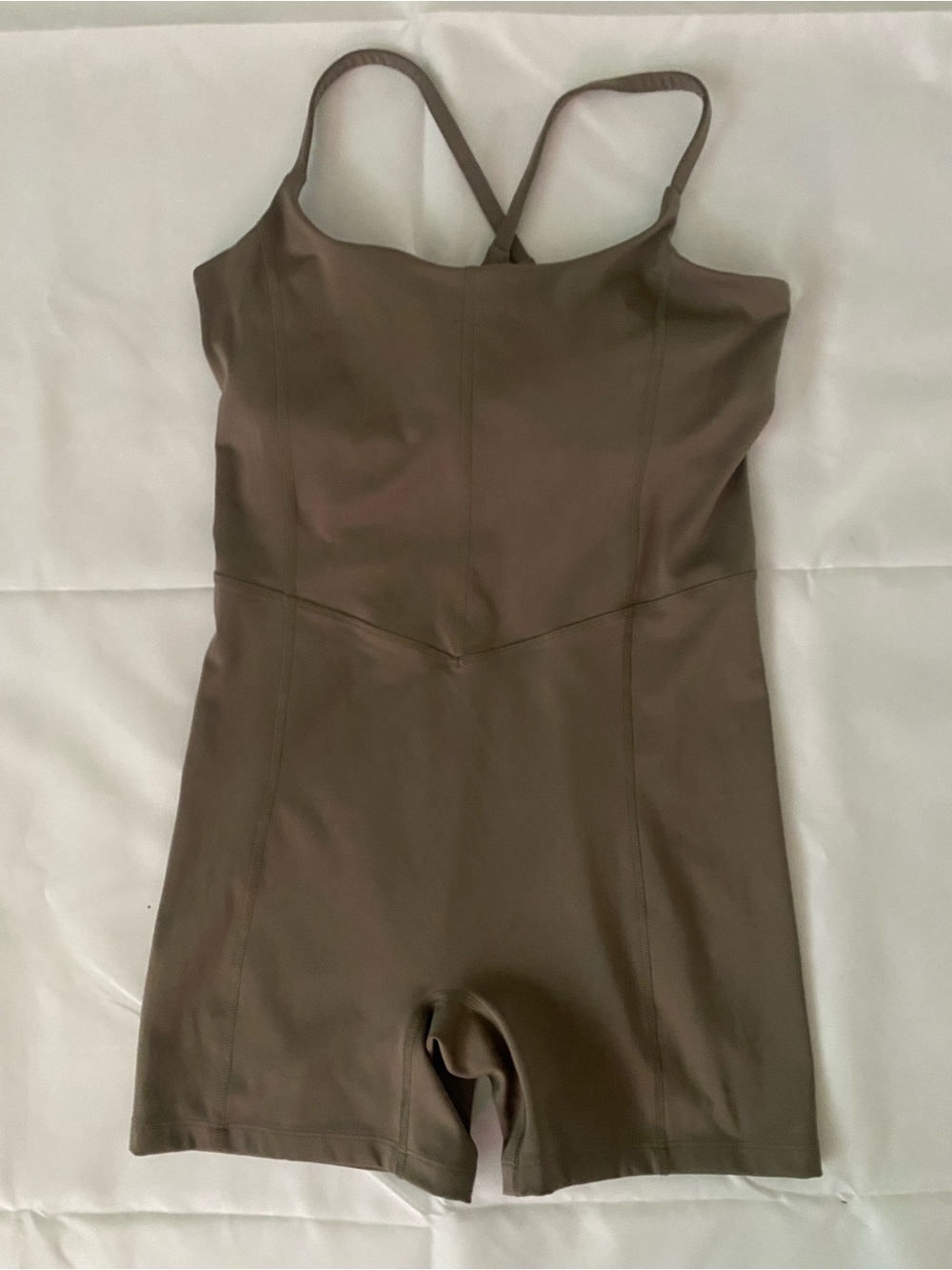 All in Motion Brushed Sculpt Short Bodysuit Medium